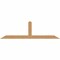 Ekena Millwork Portland Smooth Timber Gable Bracket, Western Red Cedar, 96"W x 28"H x 1 1/2"D x 5 1/2"F, 7/12 Pitch GBW096X28X0206POR00SWR - alternate 1